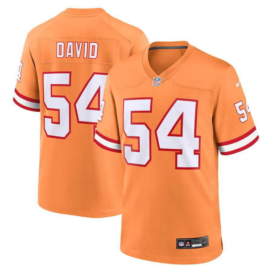 Men Tampa Bay Buccaneers #54 Lavonte David Nike Orange Throwback Game NFL Jersey->tampa bay buccaneers->NFL Jersey